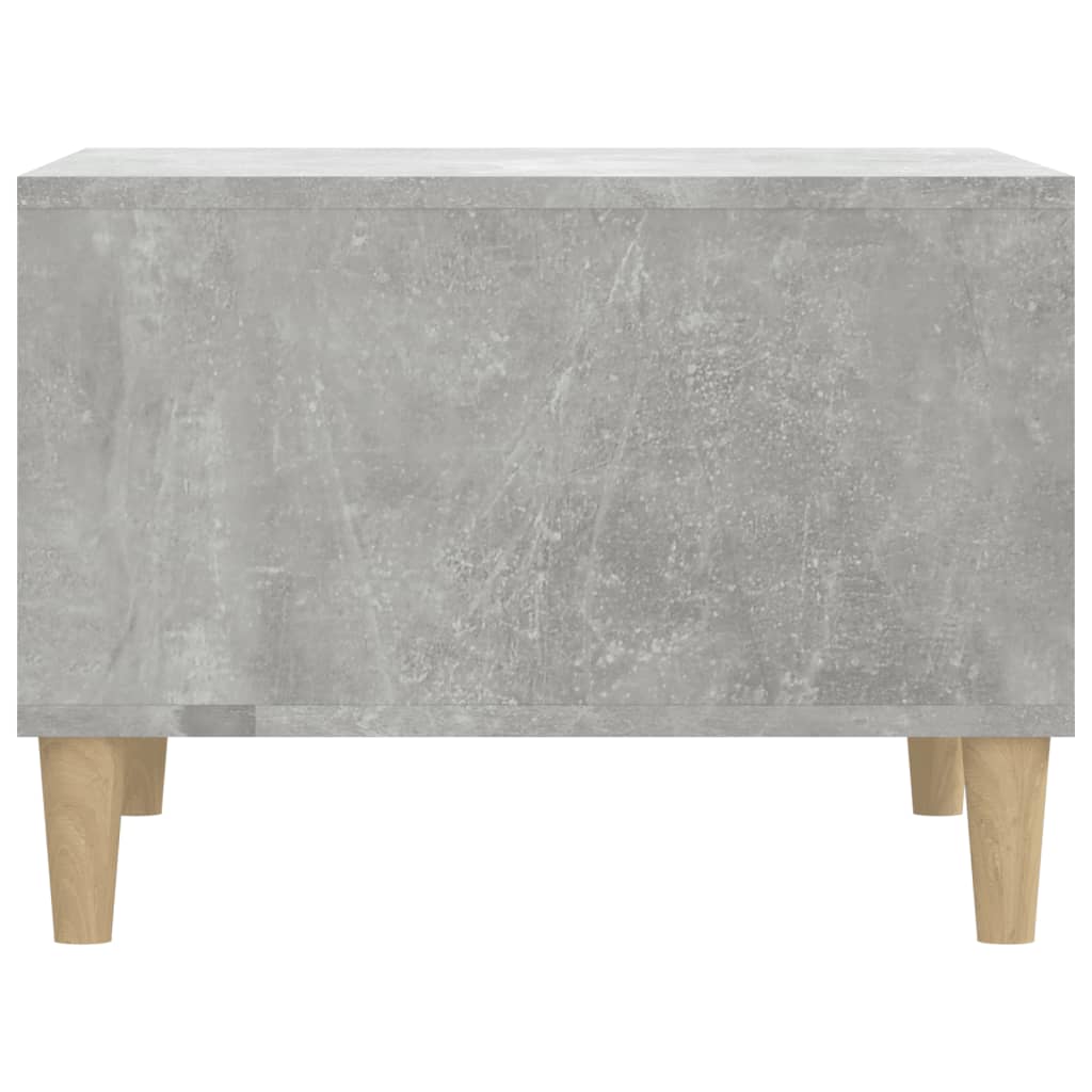 Table basse Gris béton 60x50x36,5 cm Bois d’ingénierie - Tables basses