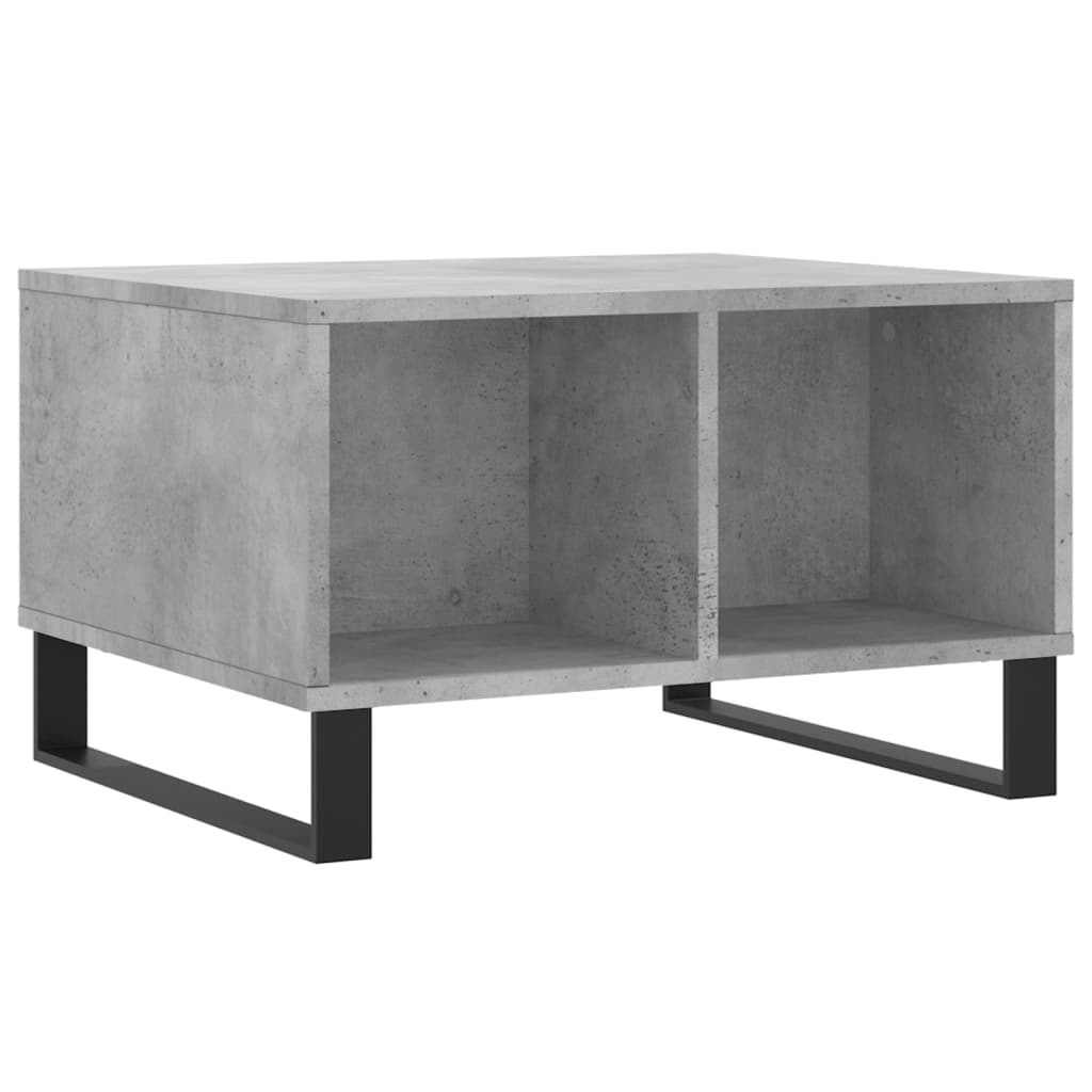 Table basse Gris béton 60x50x36,5 cm Bois d’ingénierie - Tables basses
