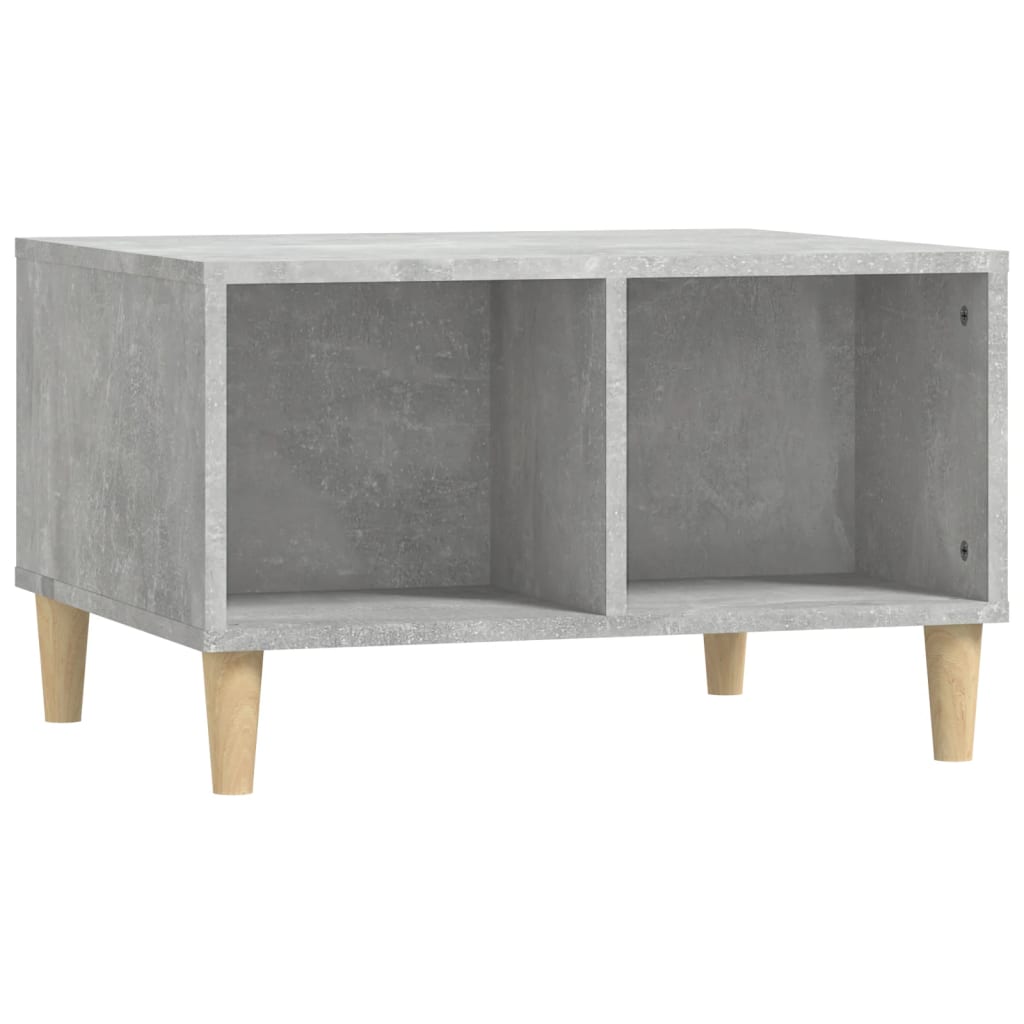 Table basse Gris béton 60x50x36,5 cm Bois d’ingénierie - Tables basses