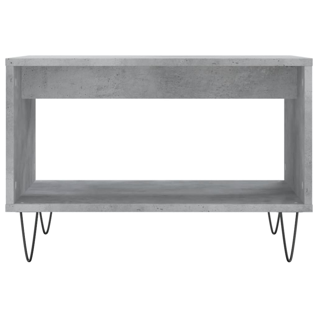 Table basse gris béton 60x50x40 cm bois d’ingénierie - Tables basses