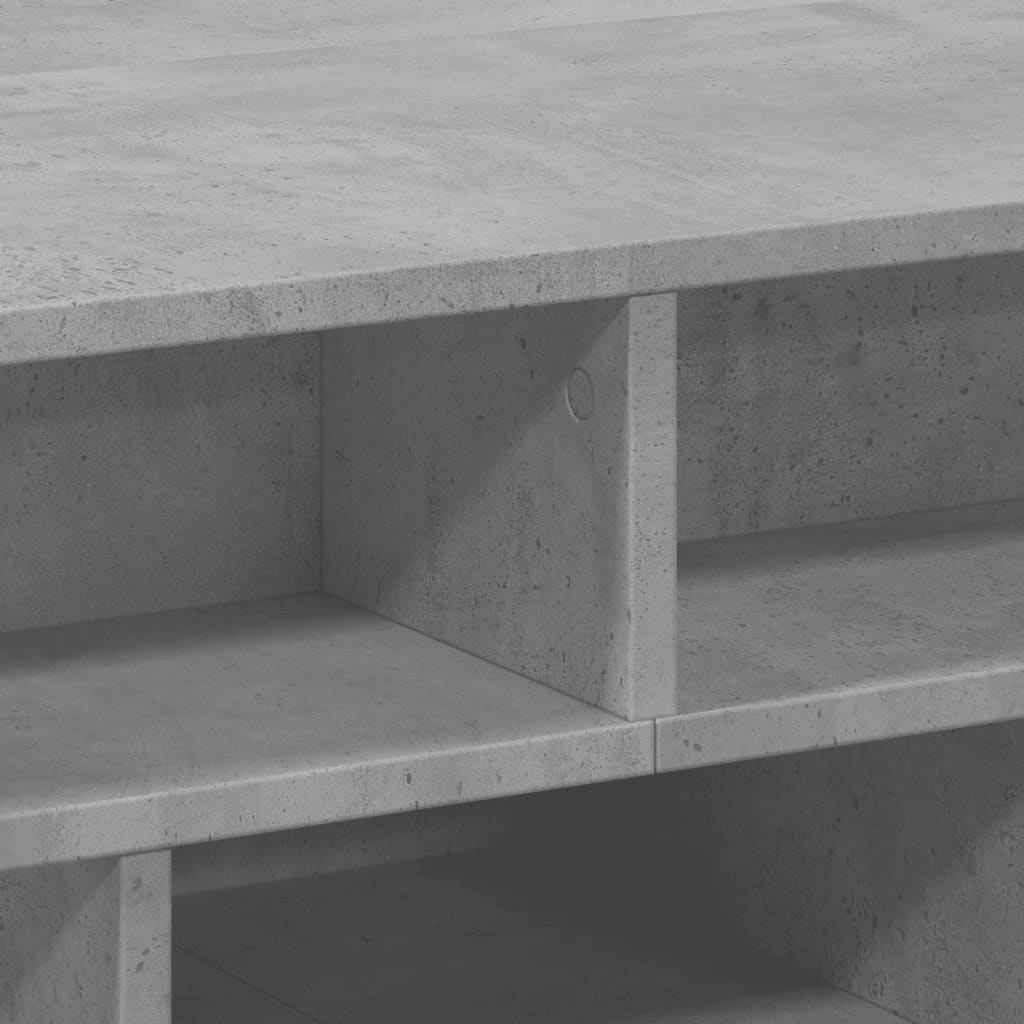 Table basse gris béton 70x70x29 cm bois d’ingénierie - Tables basses