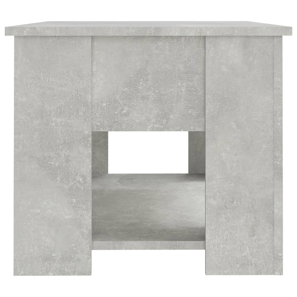 Table basse gris béton 79x49x41 cm bois d’ingénierie - Tables basses