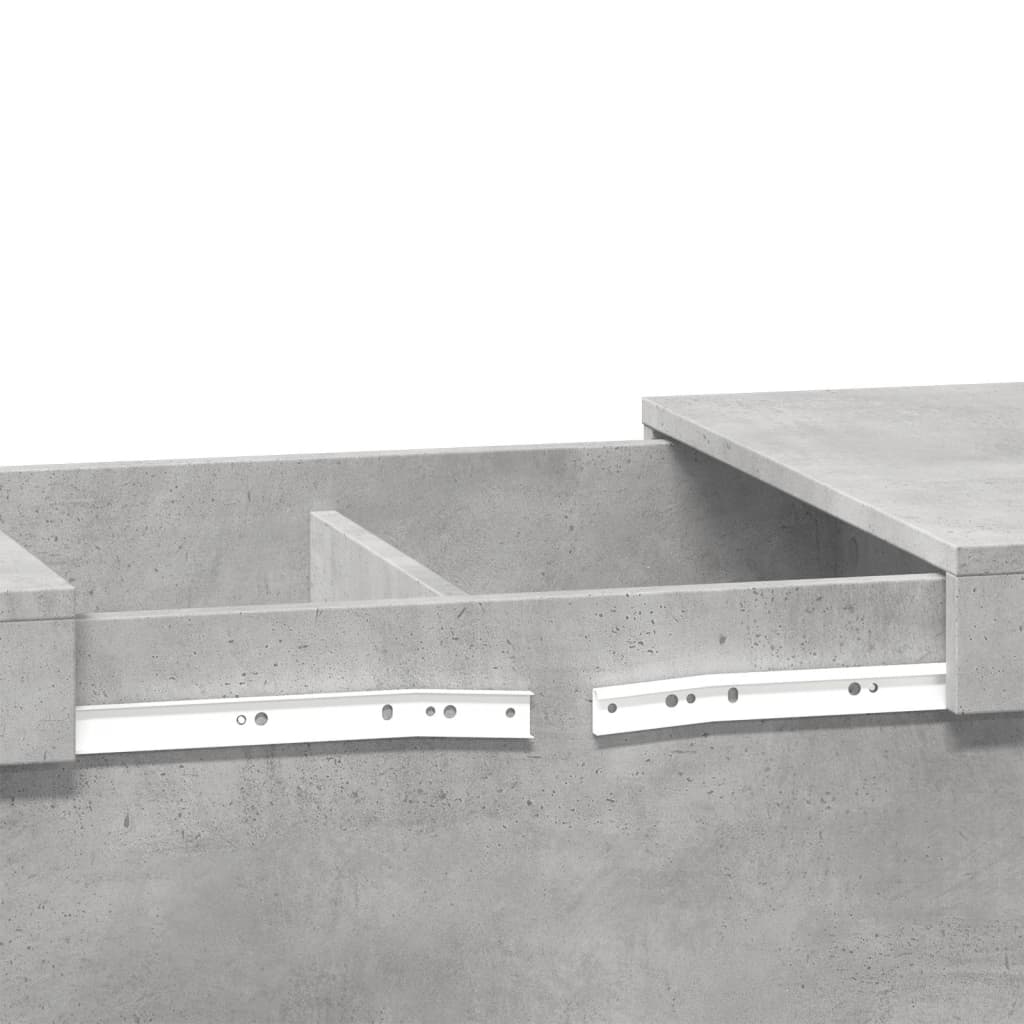Table basse gris béton 80x55x40 cm bois d’ingénierie - Tables basses