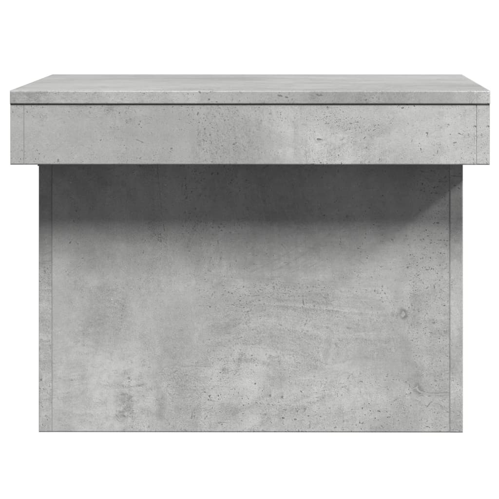Table basse gris béton 80x55x40 cm bois d’ingénierie - Tables basses