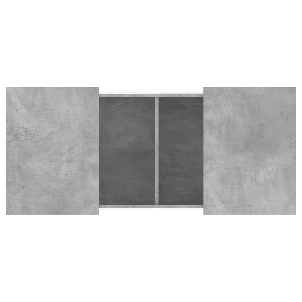Table basse gris béton 80x55x40 cm bois d’ingénierie - Tables basses