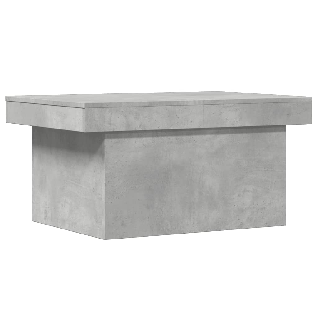 Table basse gris béton 80x55x40 cm bois d’ingénierie - Tables basses