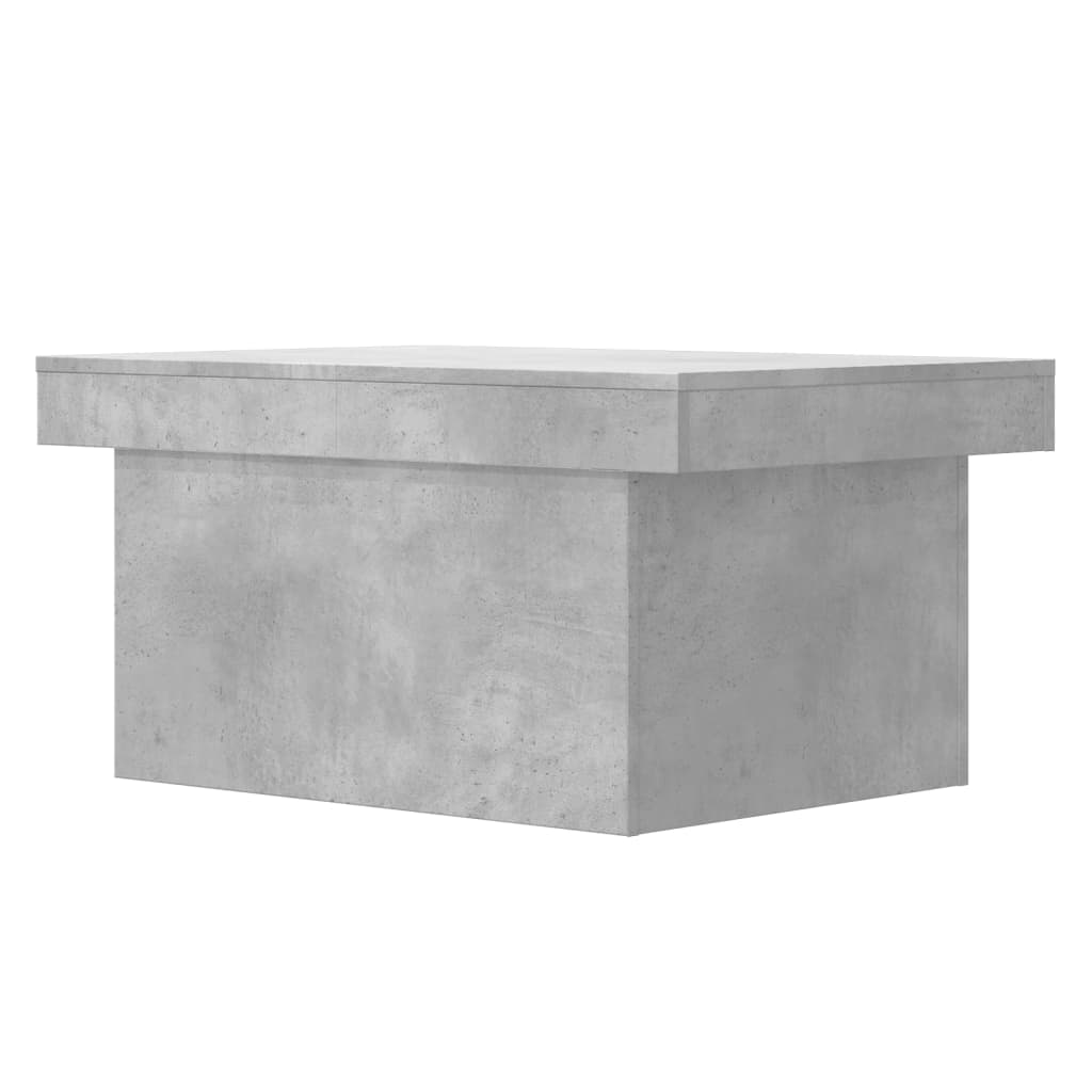 Table basse gris béton 80x55x40 cm bois d’ingénierie - Tables basses