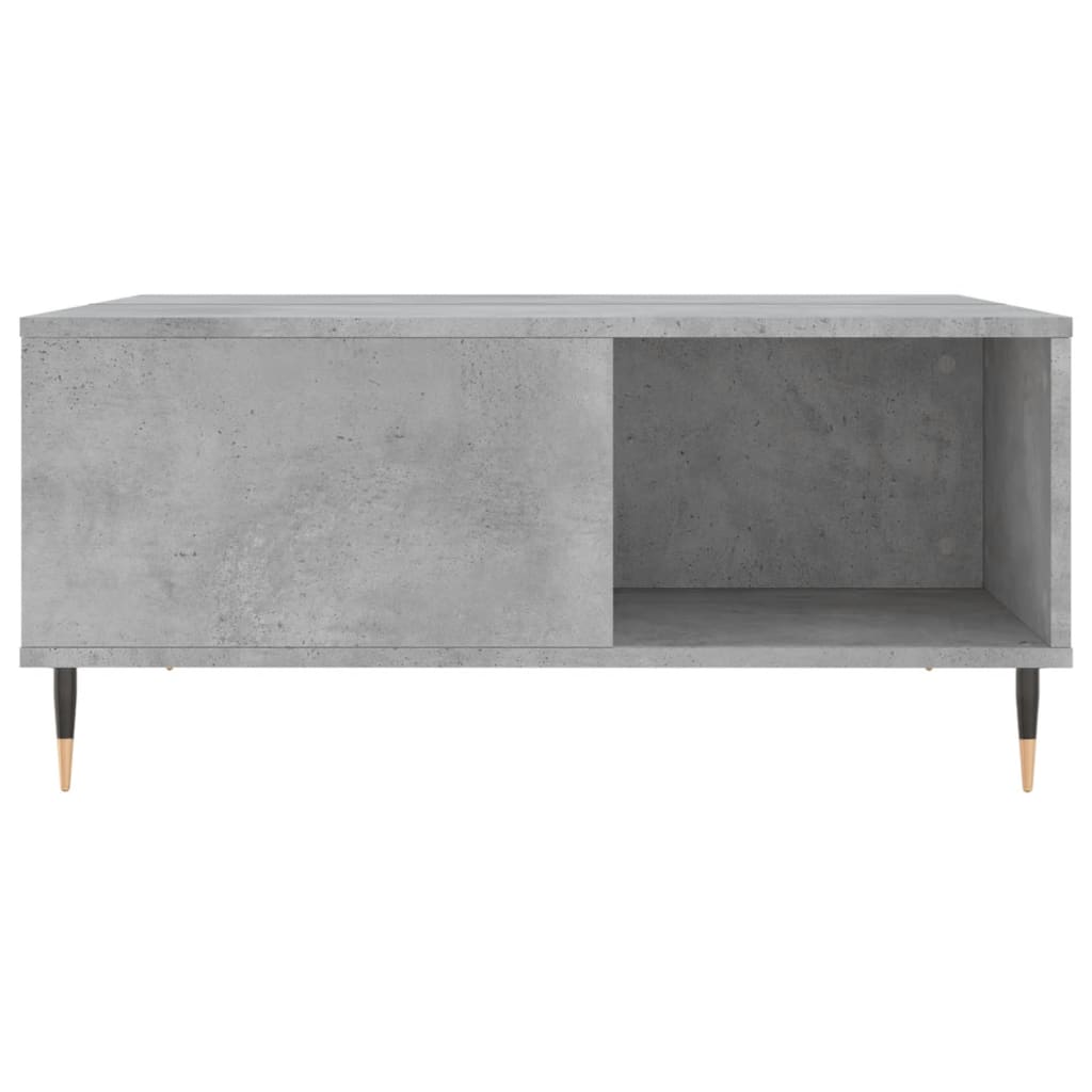 Table basse gris béton 80x80x36,5 cm bois d’ingénierie - Tables basses