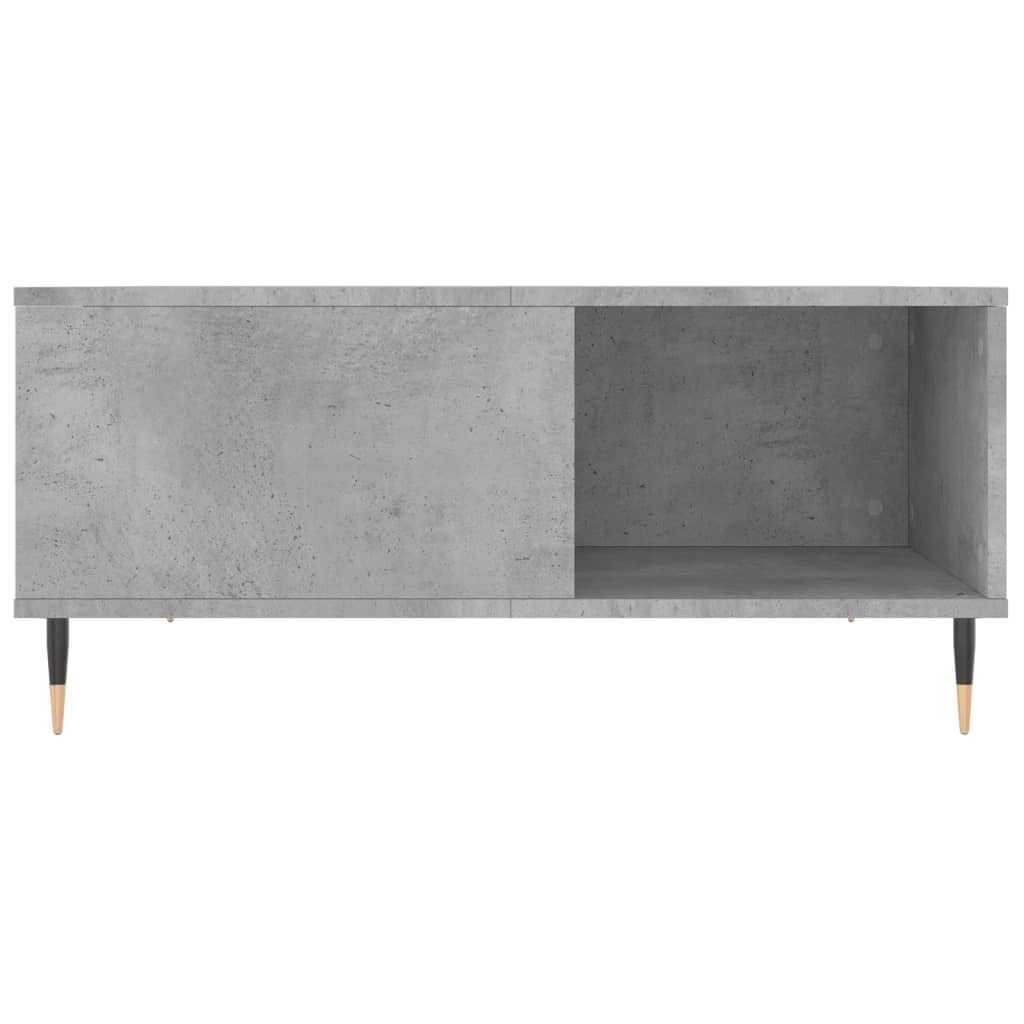 Table basse gris béton 80x80x36,5 cm bois d’ingénierie - Tables basses