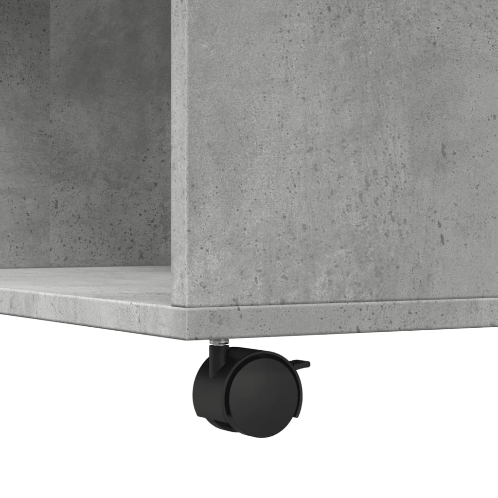 Table basse gris béton 80x80x40 cm bois d’ingénierie - Tables basses