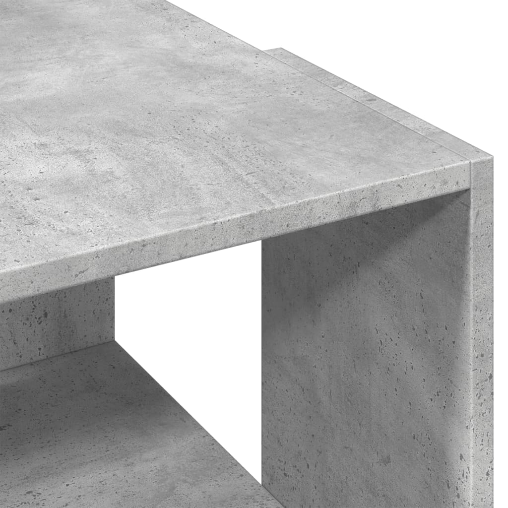 Table basse gris béton 89,5x48x30 cm bois d’ingénierie - Tables basses