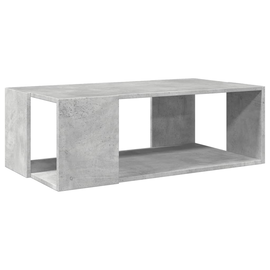 Table basse gris béton 89,5x48x30 cm bois d’ingénierie - Tables basses