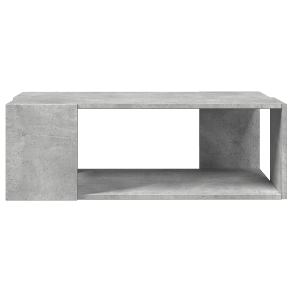 Table basse gris béton 89,5x48x30 cm bois d’ingénierie - Tables basses