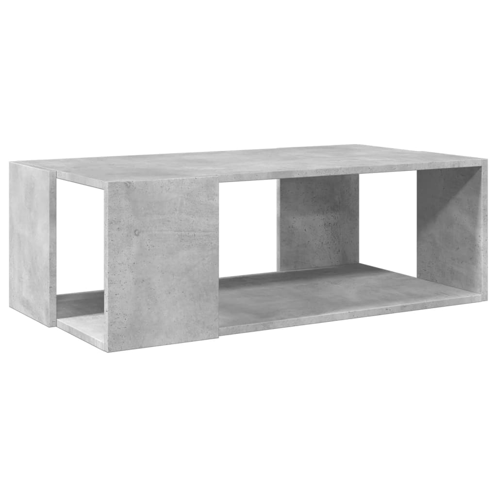 Table basse gris béton 89,5x48x30 cm bois d’ingénierie - Tables basses