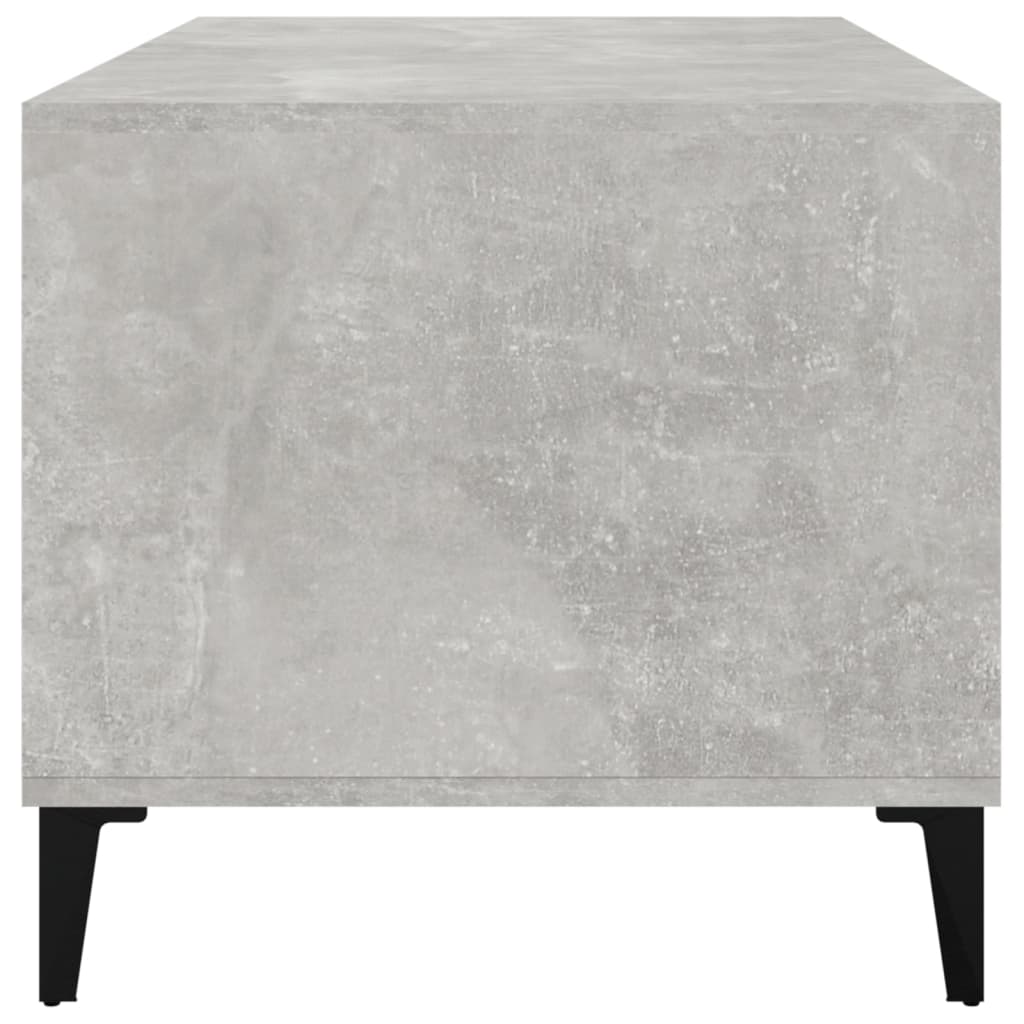Table basse Gris béton 90x49x45 cm Bois d’ingénierie - Tables basses