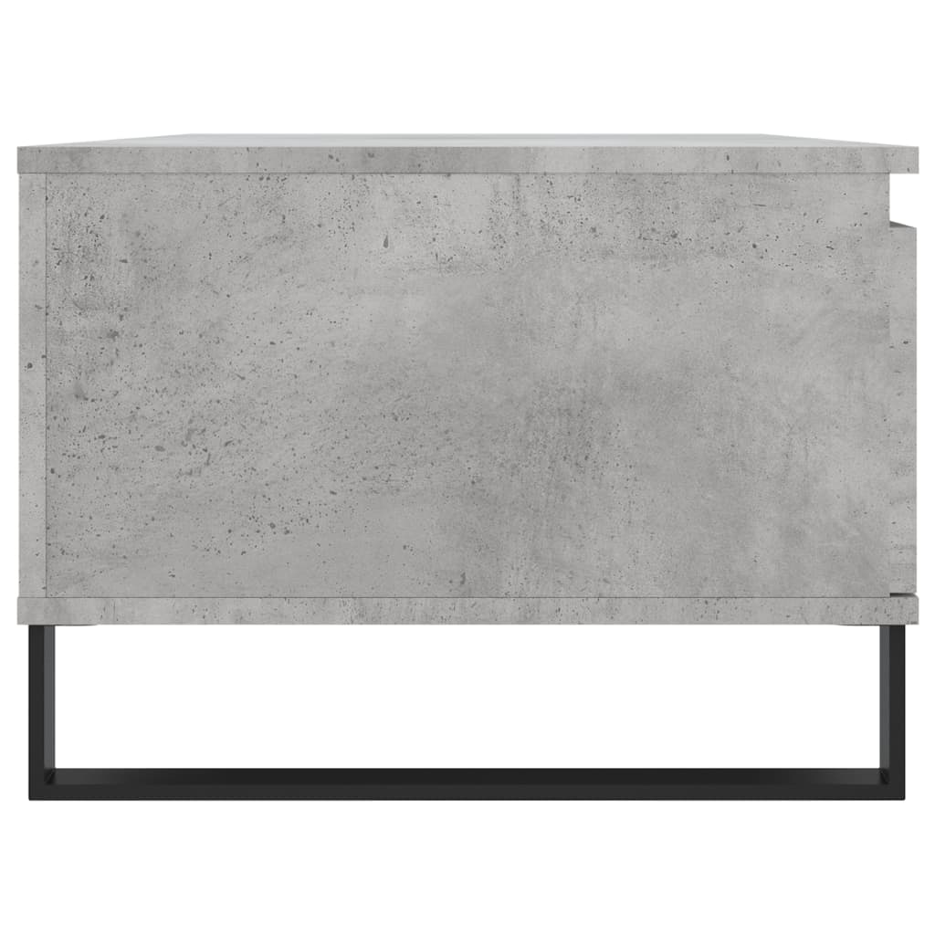 Table basse Gris béton 90x50x36,5 cm Bois d’ingénierie - Tables basses