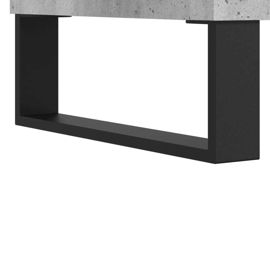 Table basse Gris béton 90x50x36,5 cm Bois d’ingénierie - Tables basses
