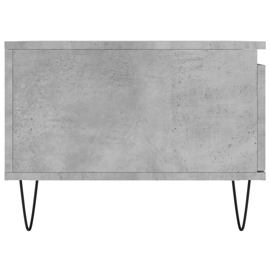 Table basse Gris béton 90x50x36,5 cm Bois d’ingénierie - Tables basses