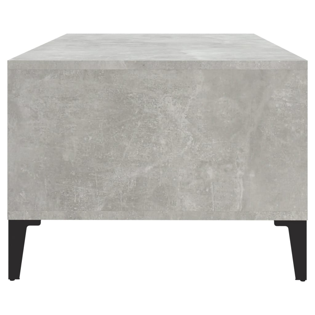 Table basse Gris béton 90x50x36,5 cm Bois d’ingénierie - Tables basses