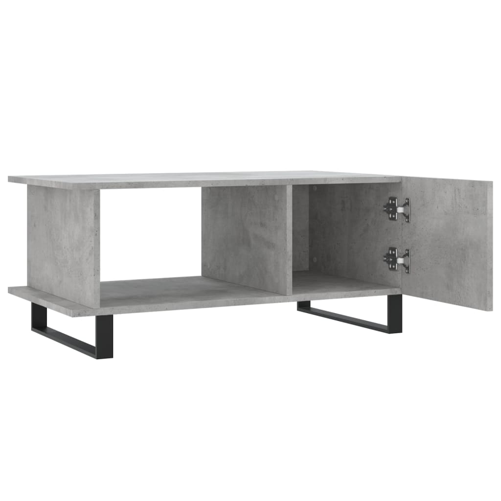 Table basse gris béton 90x50x40 cm bois d’ingénierie - Tables basses