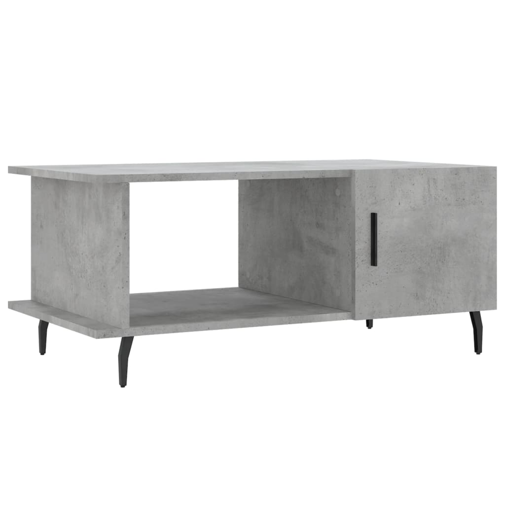Table basse gris béton 90x50x40 cm bois d’ingénierie - Tables basses