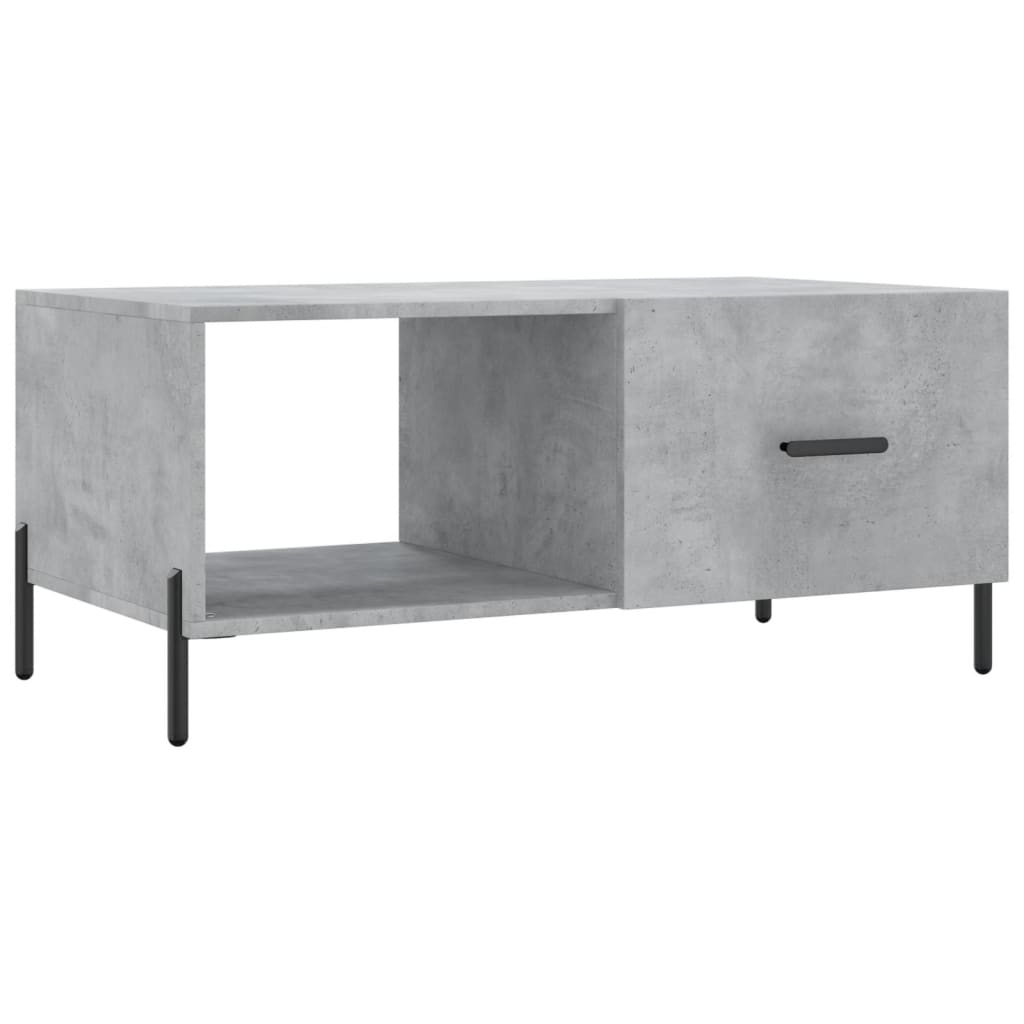 Table basse gris béton 90x50x40 cm bois d’ingénierie - Tables basses