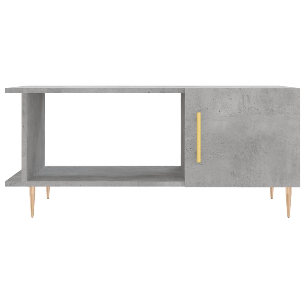 Table basse gris béton 90x50x40 cm bois d’ingénierie - Tables basses