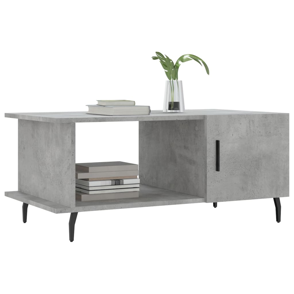 Table basse gris béton 90x50x40 cm bois d’ingénierie - Tables basses