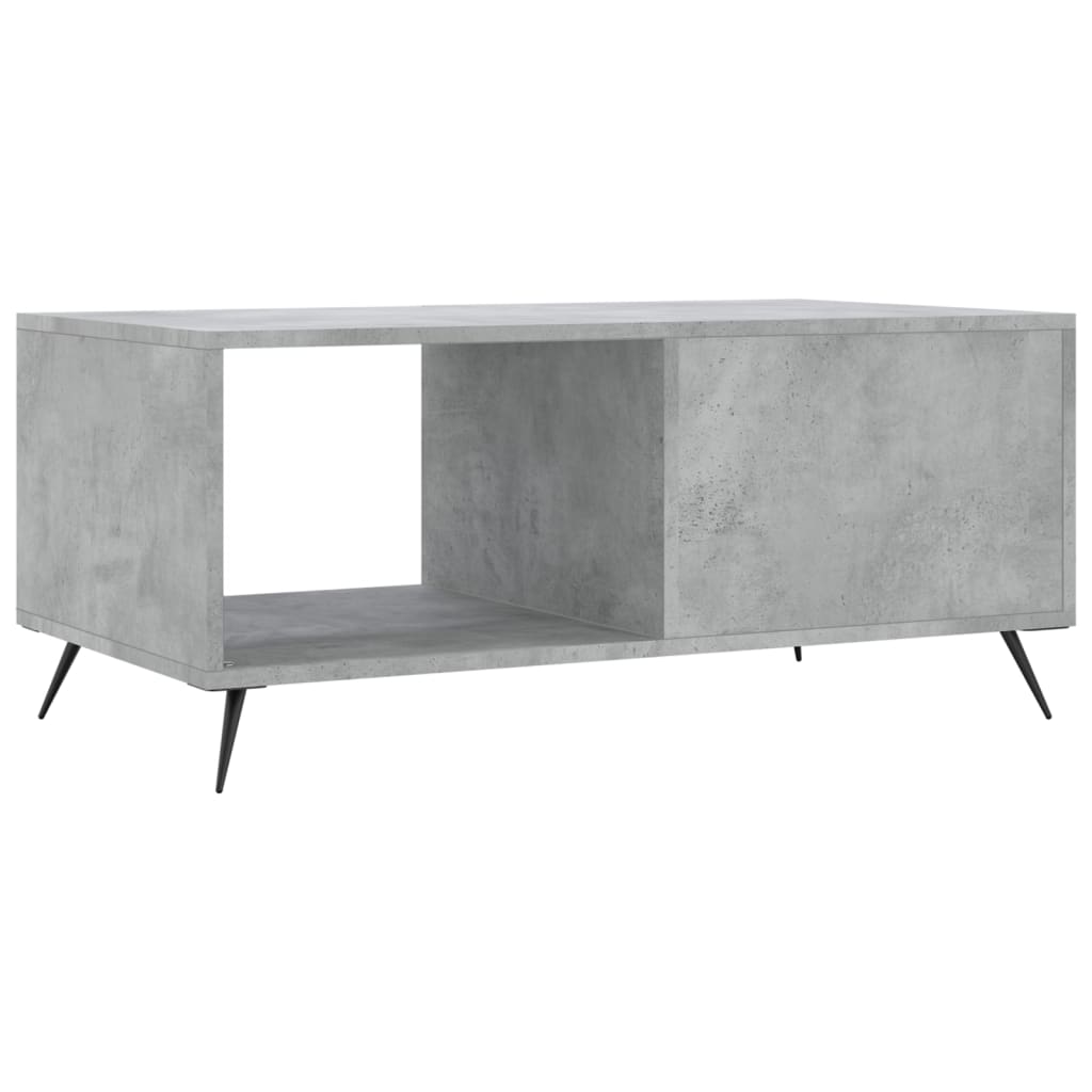 Table basse gris béton 90x50x40 cm bois d’ingénierie - Tables basses