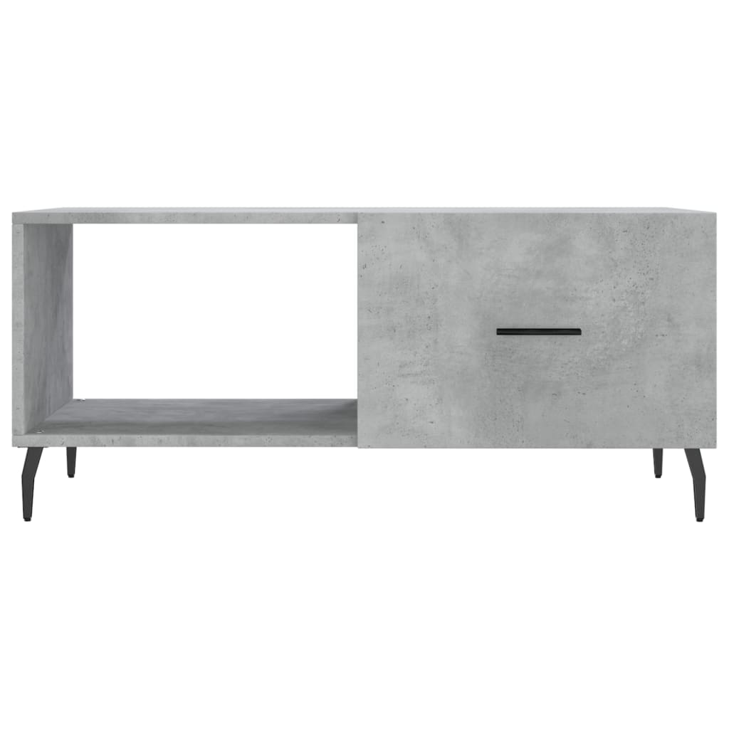 Table basse gris béton 90x50x40 cm bois d’ingénierie - Tables basses