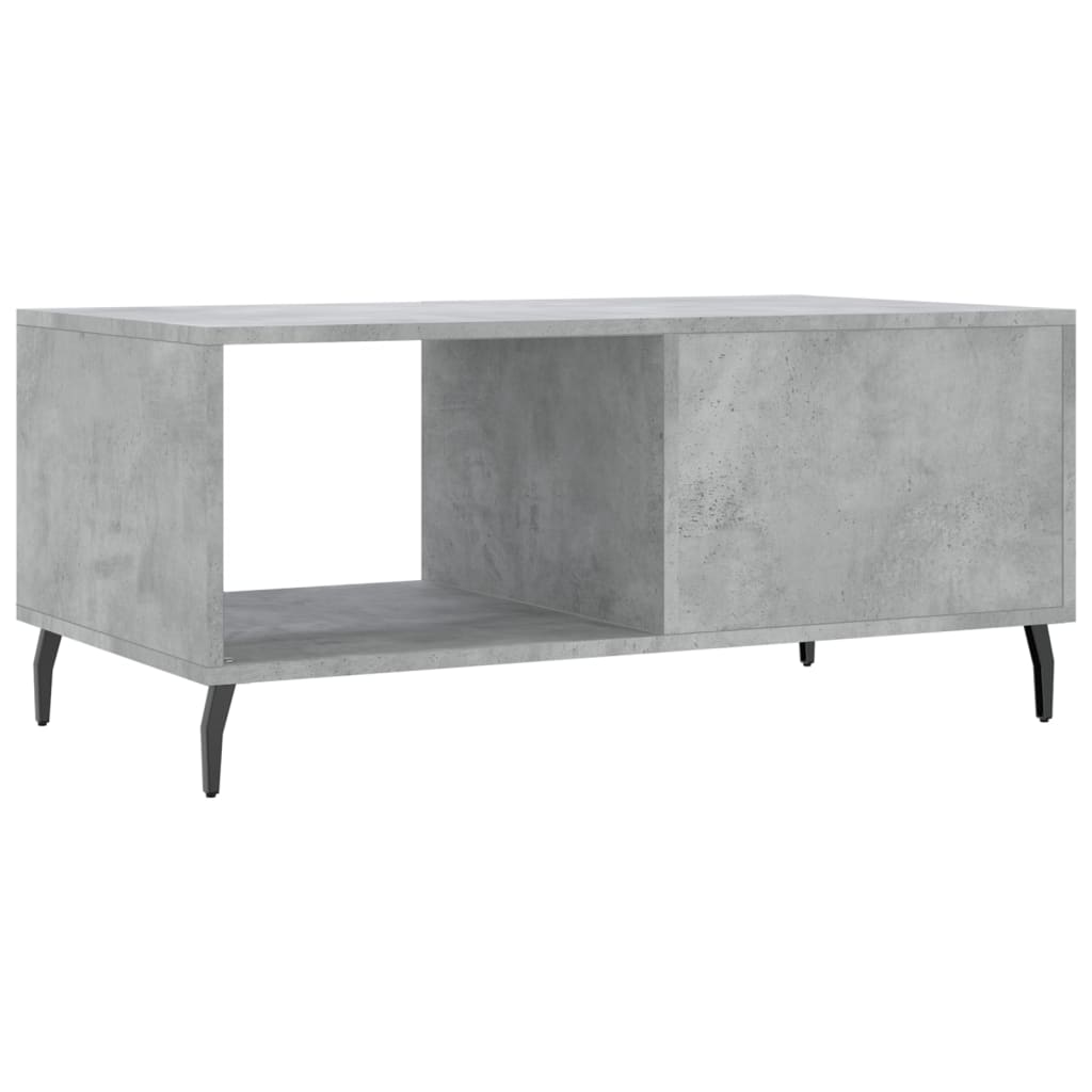 Table basse gris béton 90x50x40 cm bois d’ingénierie - Tables basses