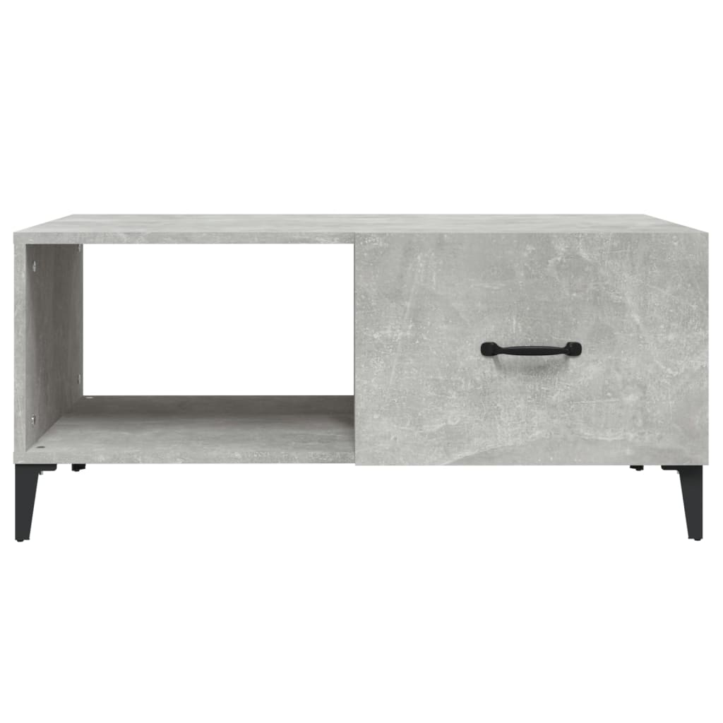 Table basse gris béton 90x50x40 cm bois d’ingénierie - Tables basses