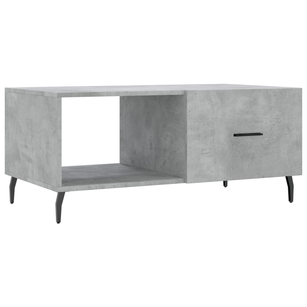Table basse gris béton 90x50x40 cm bois d’ingénierie - Tables basses