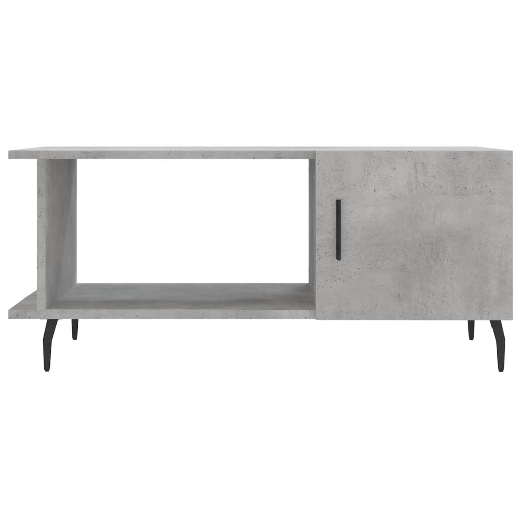 Table basse gris béton 90x50x40 cm bois d’ingénierie - Tables basses