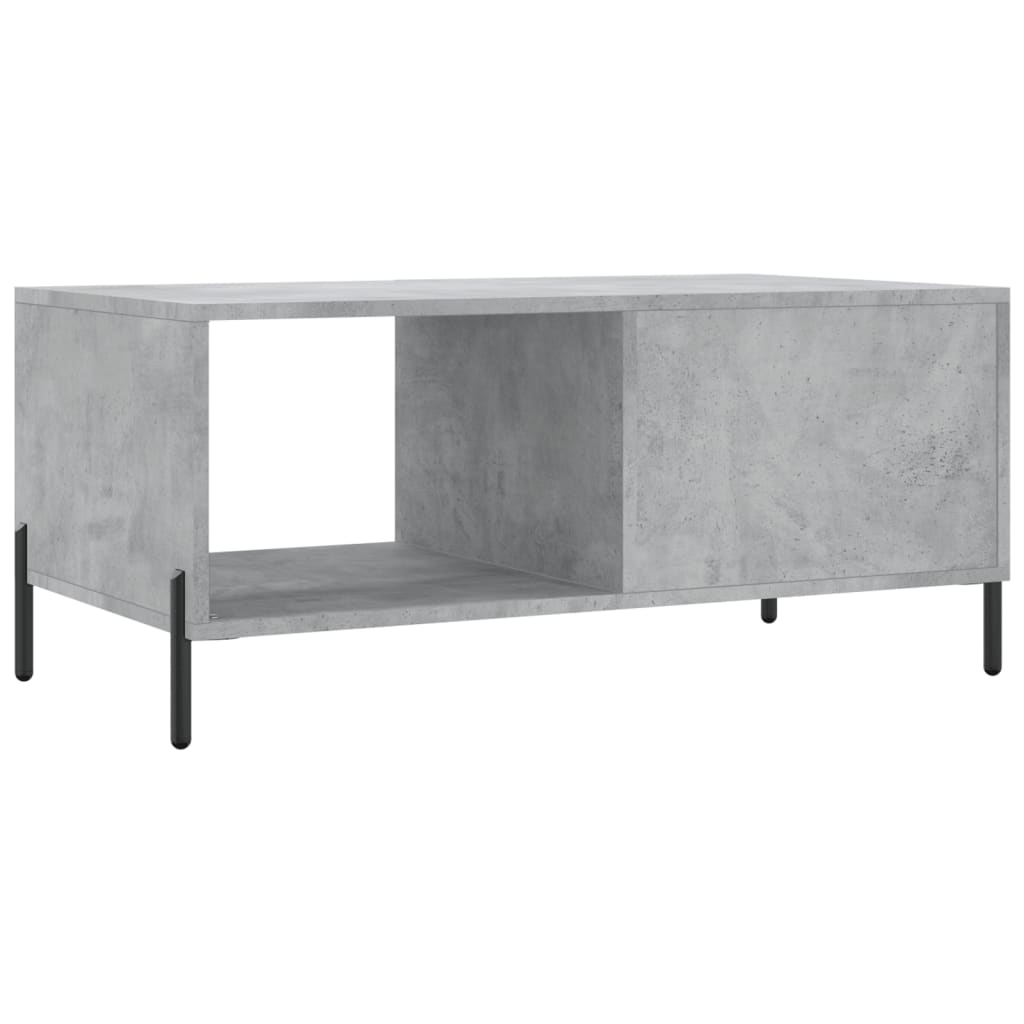 Table basse gris béton 90x50x40 cm bois d’ingénierie - Tables basses