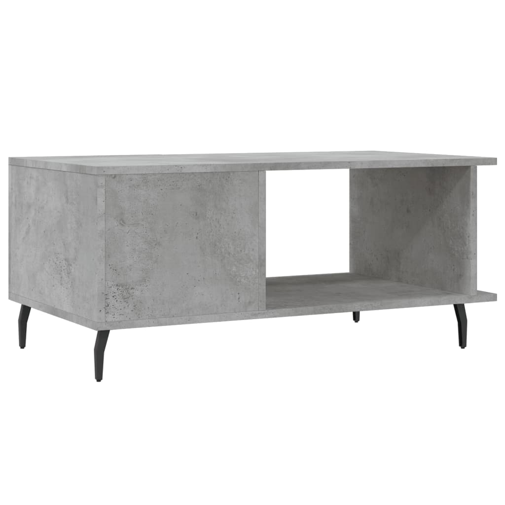 Table basse gris béton 90x50x40 cm bois d’ingénierie - Tables basses