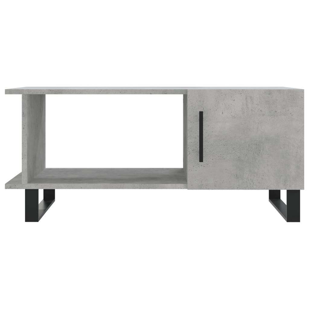 Table basse gris béton 90x50x40 cm bois d’ingénierie - Tables basses