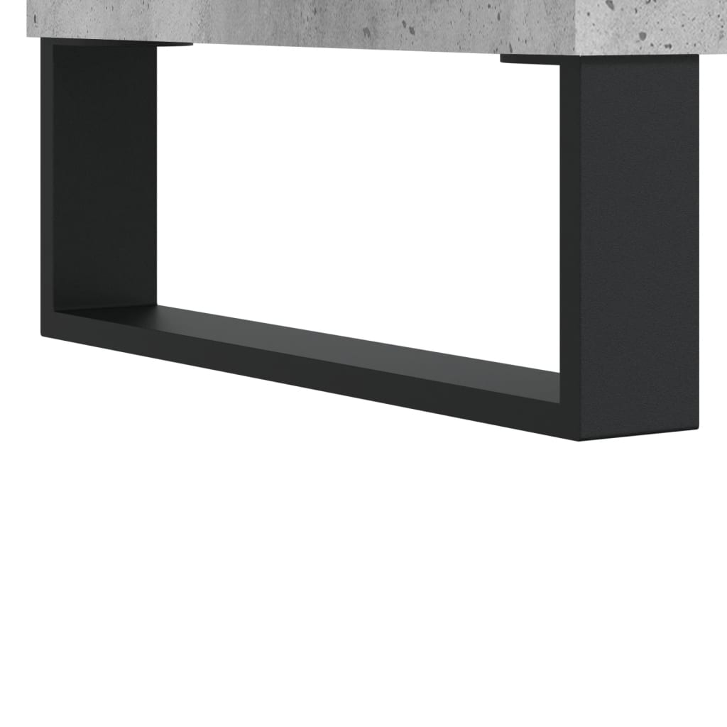 Table basse gris béton 90x50x40 cm bois d’ingénierie - Tables basses