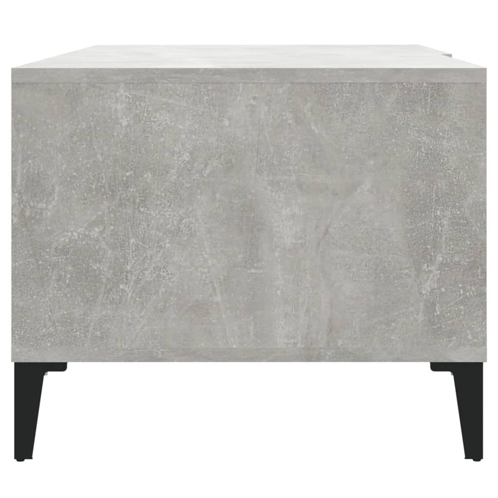 Table basse gris béton 90x50x40 cm bois d’ingénierie - Tables basses