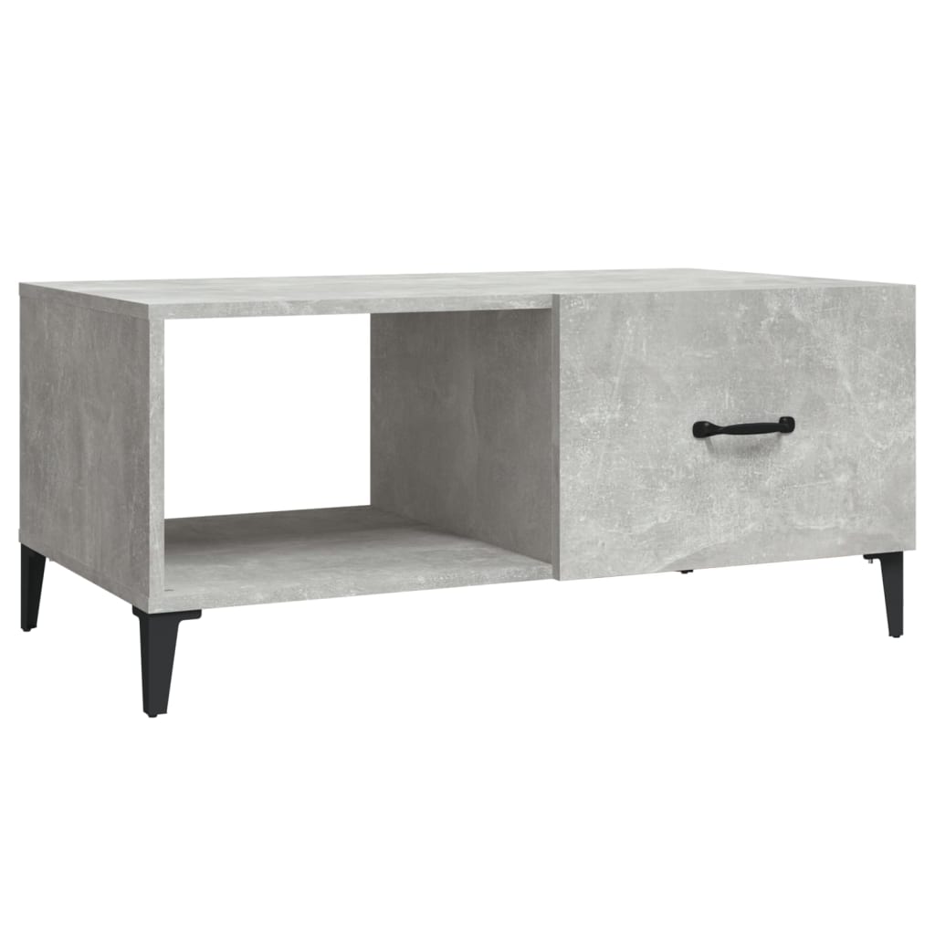 Table basse gris béton 90x50x40 cm bois d’ingénierie - Tables basses