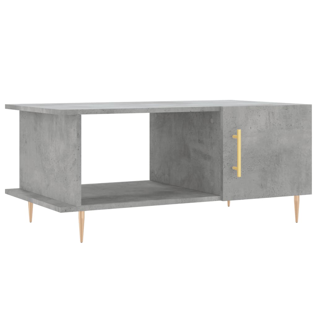 Table basse gris béton 90x50x40 cm bois d’ingénierie - Tables basses