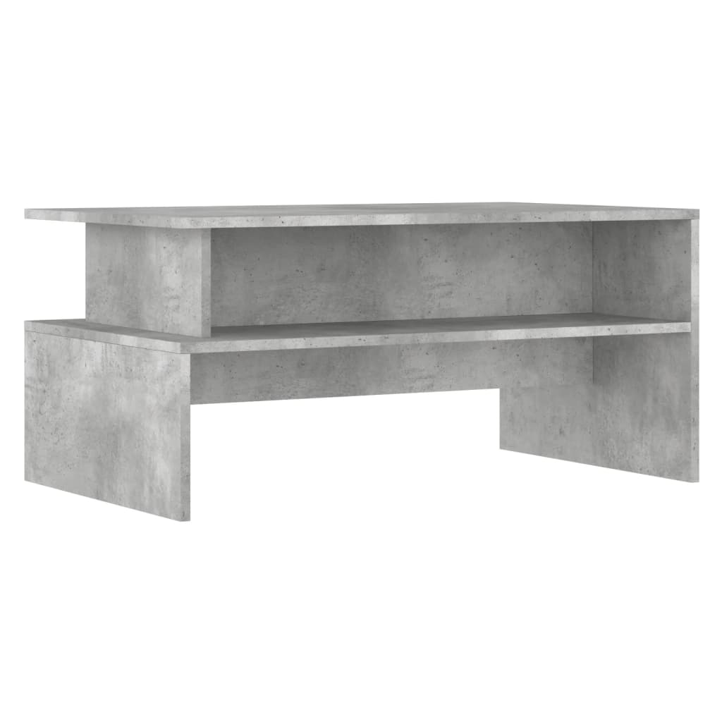 Table basse gris béton 90x55x42,5 cm bois d’ingénierie - Tables basses