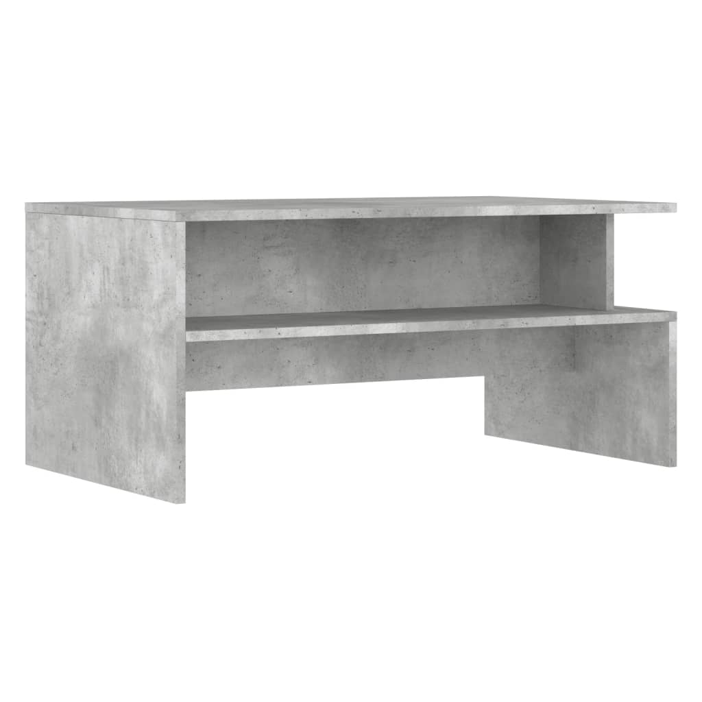 Table basse gris béton 90x55x42,5 cm bois d’ingénierie - Tables basses