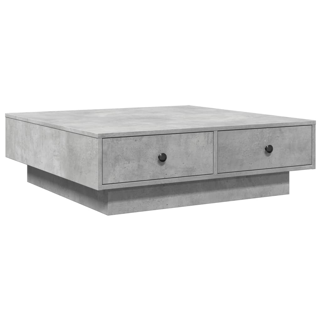 Table basse Gris béton 90x90x28 cm Aggloméré - Tables basses