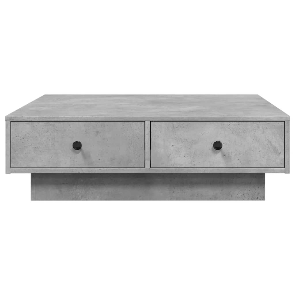 Table basse Gris béton 90x90x28 cm Aggloméré - Tables basses