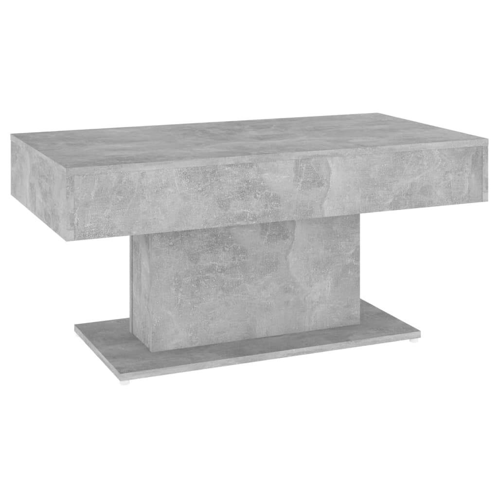 Table basse gris béton 96x50x45 cm bois d’ingénierie - Tables basses