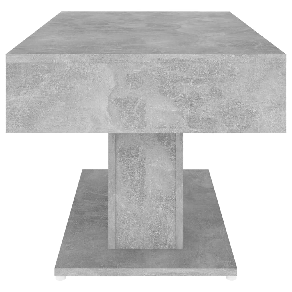 Table basse gris béton 96x50x45 cm bois d’ingénierie - Tables basses