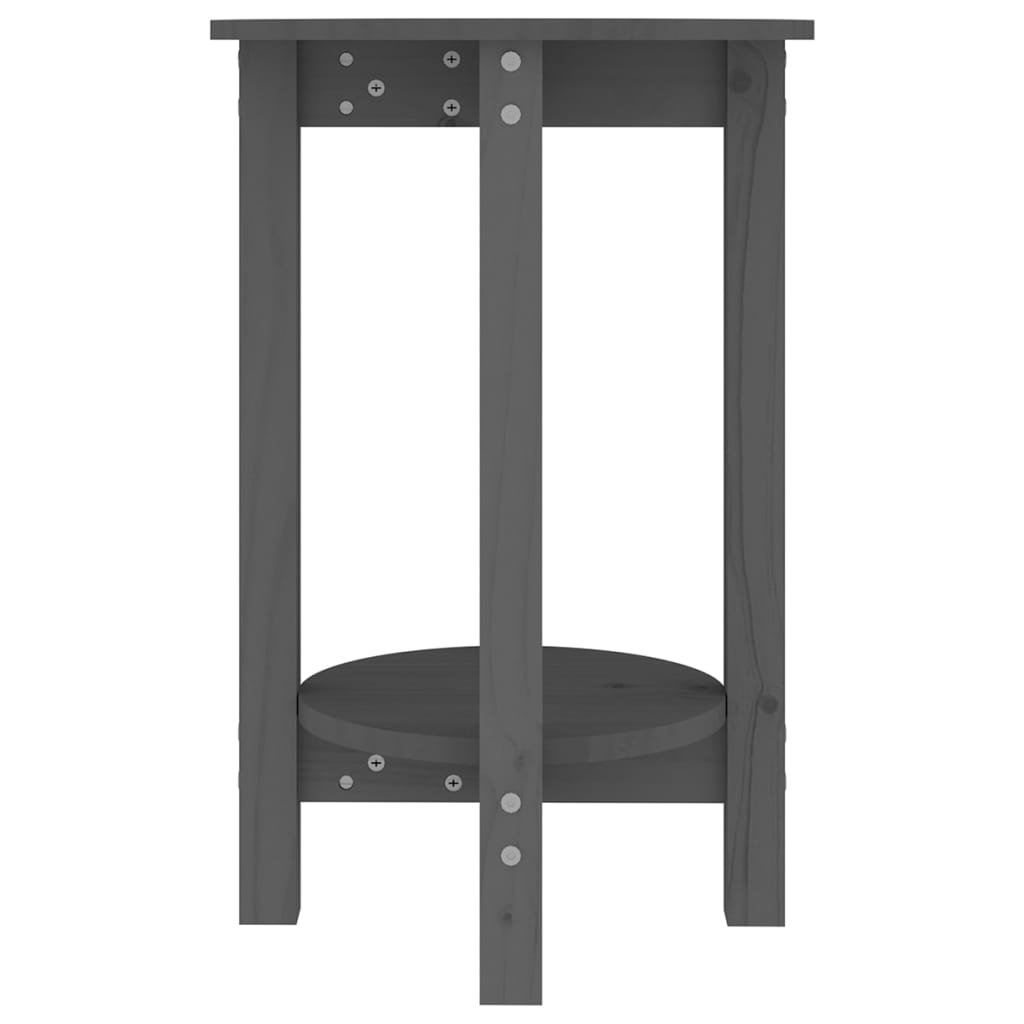 Table basse Gris Ø 40x60 cm Bois massif de pin - Tables basses