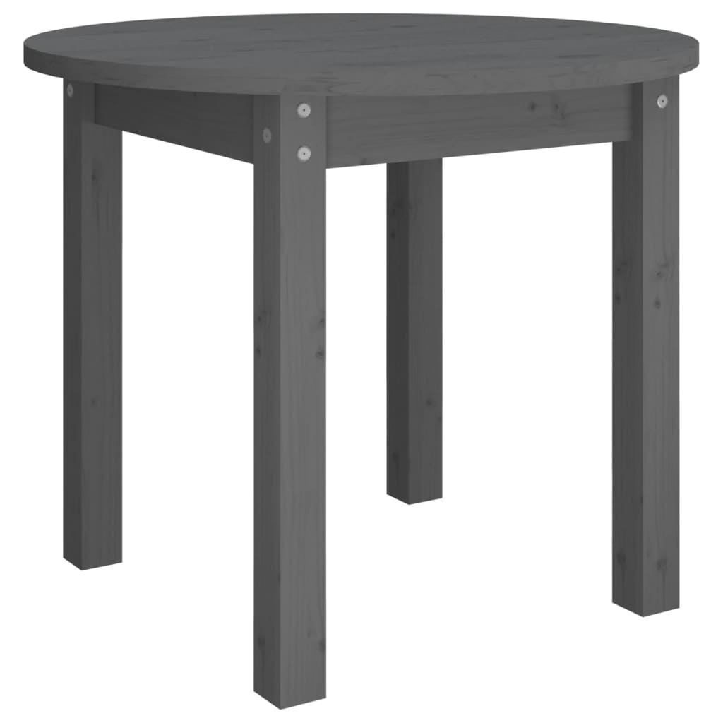 Table basse Gris Ø 55x45 cm Bois massif de pin - Tables basses