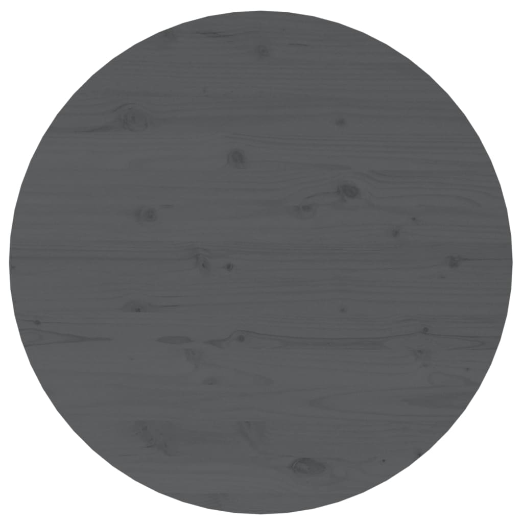 Table basse Gris Ø 55x45 cm Bois massif de pin - Tables basses